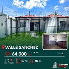 Casa en venta a estrenar zona norte Valle Sánchez