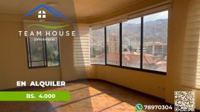 Departamento en Alquiler en Obrajes La Paz, La Paz