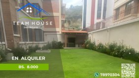 ACHUMANI, amplio departamento en alquiler