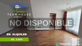 Departamento en Alquiler en Obrajes La Paz, La Paz