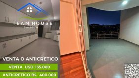 IRPAVI 2, departamento a estrenar con patio privado en venta o anticrético