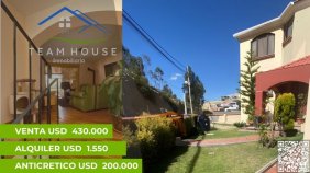 Urb. SEQUOIA, preciosa residencia en venta, anticrético o alquiler
