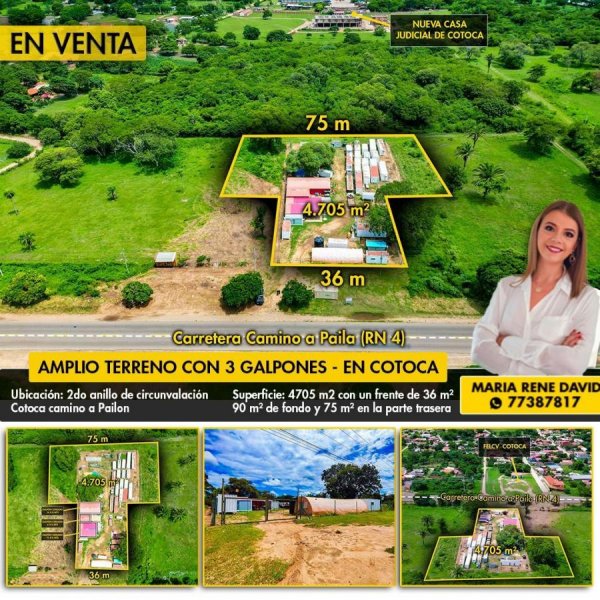 ¡TERRENO EN VENTA EN COTOCA!