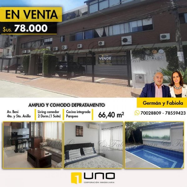 Foto Departamento en Venta en BARRIO PLAN HAMACAS 12, Santa Cruz de la Sierra, Santa Cruz - U$D 78.000 - DEV6504 - BienesOnLine