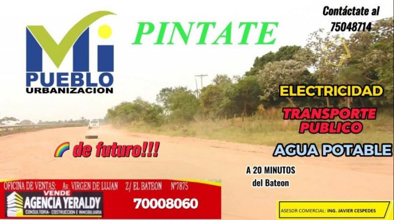 Foto Terreno en Venta en URBANIZACION MI PUEBLO., Cotoca, Santa Cruz - U$D 4.500 - TEV6304 - BienesOnLine