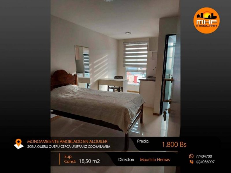 Foto Departamento en Alquiler en Queru Queru, Cochabamba, Cochabamba - $ 1.800 - DEA7814 - BienesOnLine