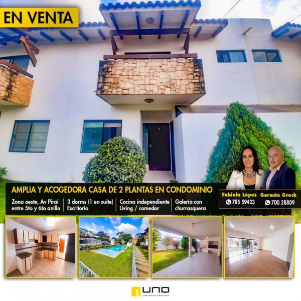 Casa en Venta en ZONA OESTE Santa Cruz de la Sierra, Santa Cruz