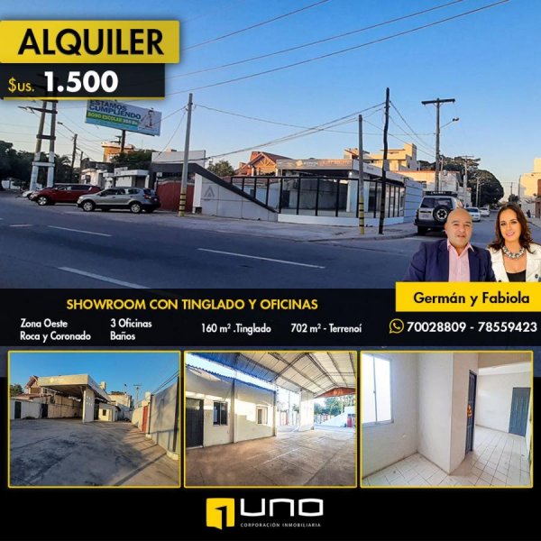 Foto Local en Alquiler en ZONA OESTE, Santa Cruz de la Sierra, Santa Cruz - U$D 1.500 - LOA5666 - BienesOnLine