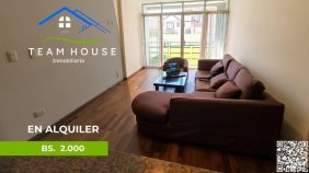 COTA COTA, en alquiler bonito y soleado departamento semi amoblado