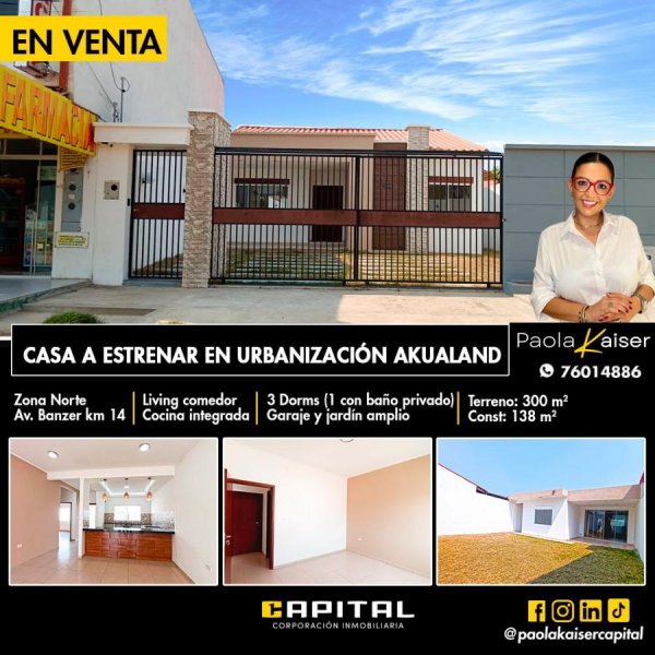 Casa en Venta en Zona norte Santa Cruz de la Sierra, Santa Cruz