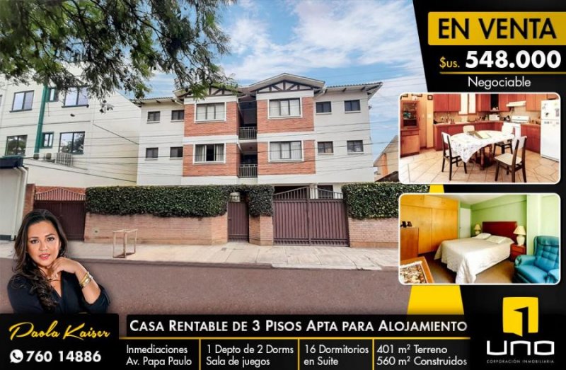 Foto Edificio en Venta en muyurina, Cochabamba, Cochabamba - U$D 548.000 - EDV5539 - BienesOnLine