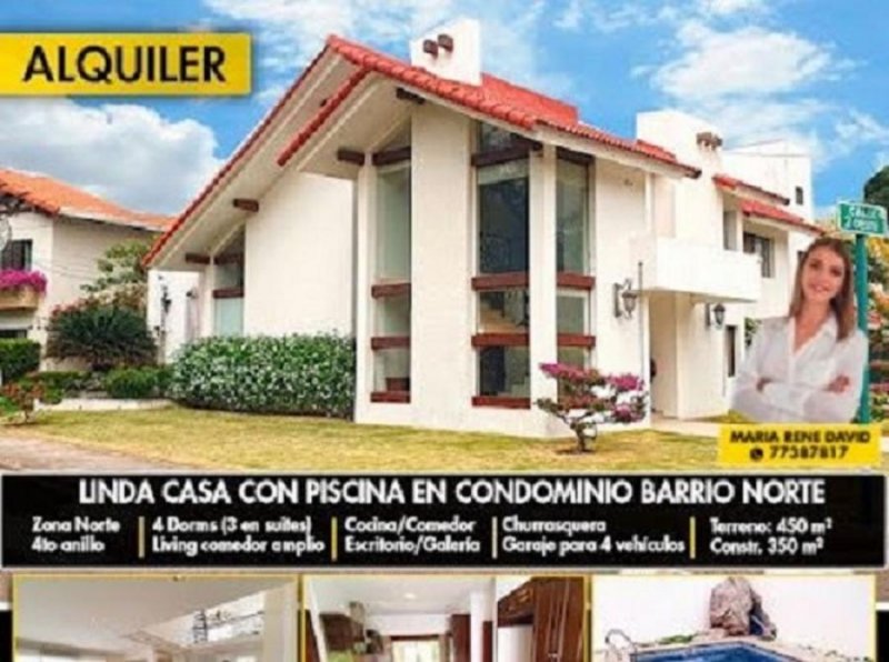 Casa en Alquiler en Zona Norte Santa Cruz de la Sierra, Santa Cruz