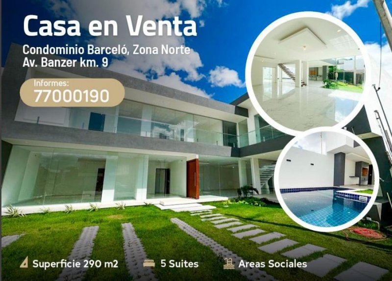 Foto Casa en Venta en Zona Norte, Santa Cruz de la Sierra, Santa Cruz - U$D 290.000 - CAV6308 - BienesOnLine