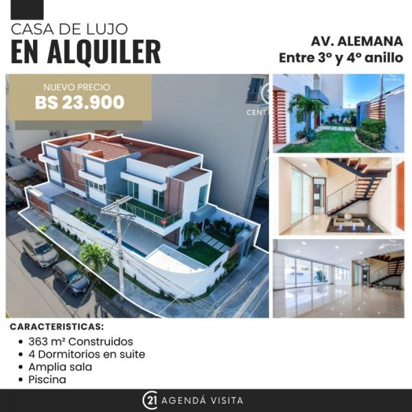 Casa en Alquiler en  Santa Cruz de la Sierra, Santa Cruz