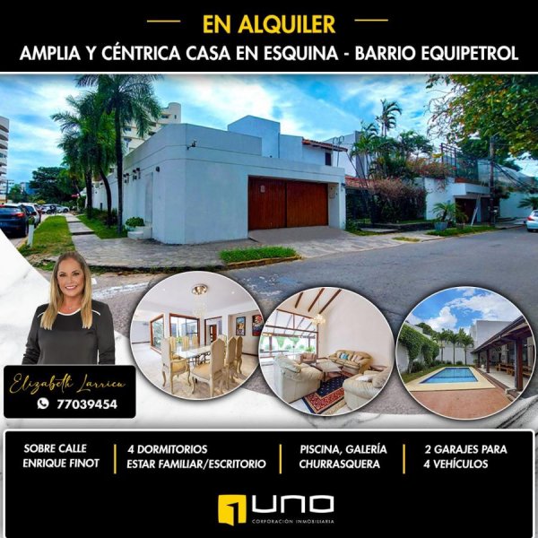 Foto Casa en Alquiler en Santa Cruz de la Sierra, Santa Cruz - U$D 2.400 - CAA7493 - BienesOnLine