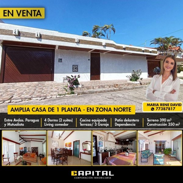 Casa en Venta en Calle Ponce León, entre Av. Paragua y Av. Mutualis Santa Cruz de la Sierra, Santa Cruz