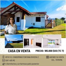 Casa en Venta en Condominio Fontana Riviera 2 Santa Cruz de la Sierra, Santa Cruz