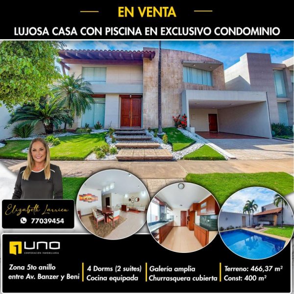 Foto Casa en Venta en Santa Cruz de la Sierra, Santa Cruz - U$D 415.000 - CAV7615 - BienesOnLine