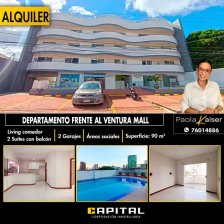 Departamento en alquiler, Equipetrol, frente al Ventura 