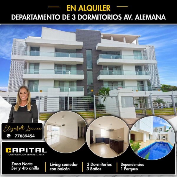 Departamento en Alquiler en  Santa Cruz de la Sierra, Santa Cruz