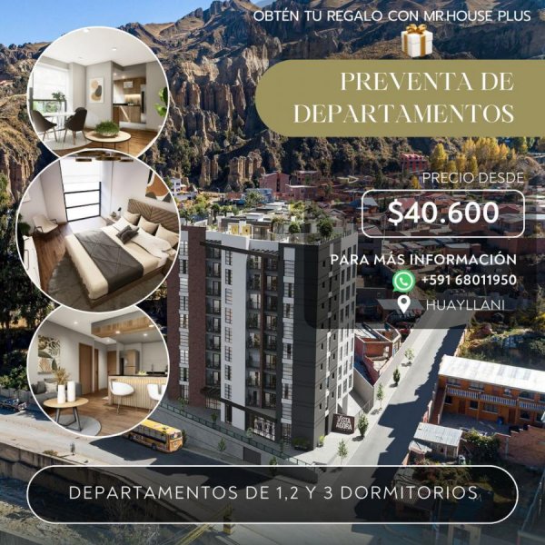 DEPARTAMENTOS EN PREVENTA EN HUAYLLANI