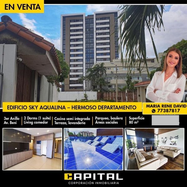 EDIFICIO SKY AQUALINA – HERMOSO DEPARTAMENTO DE 2 DORMITORIOS EN VENTA 