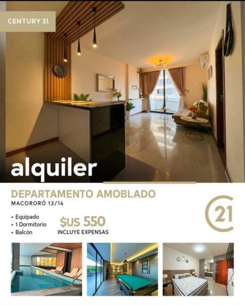 Departamento en Alquiler en  Santa Cruz de la Sierra, Santa Cruz