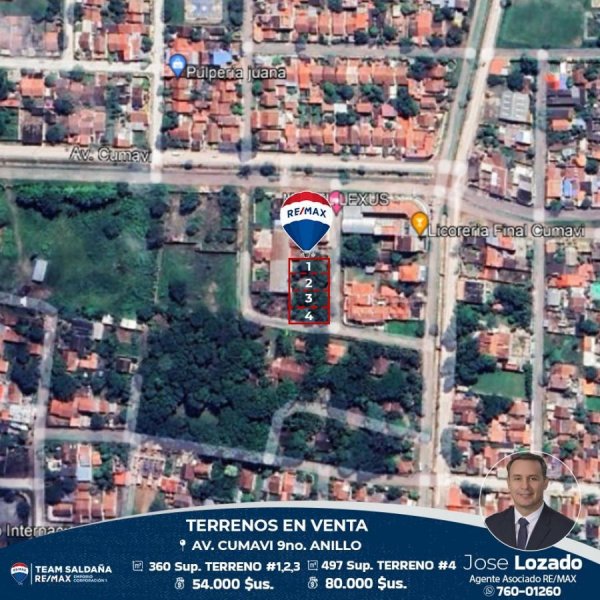 Foto Terreno en Venta en Santa Cruz de la Sierra, Santa Cruz - $ 49.800 - TEV6891 - BienesOnLine