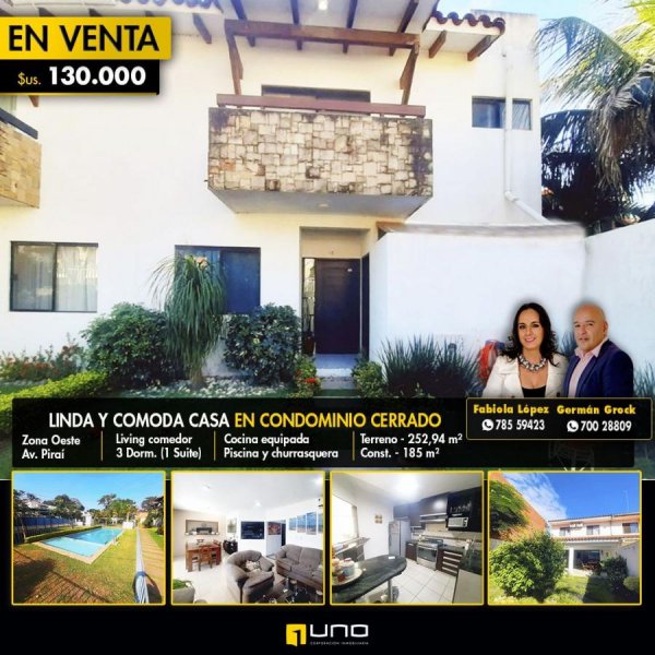 Casa en Venta en ZONA OESTE Santa Cruz de la Sierra, Santa Cruz