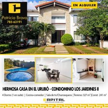Casa en Alquiler en Urubo Santa Cruz de la Sierra, Santa Cruz