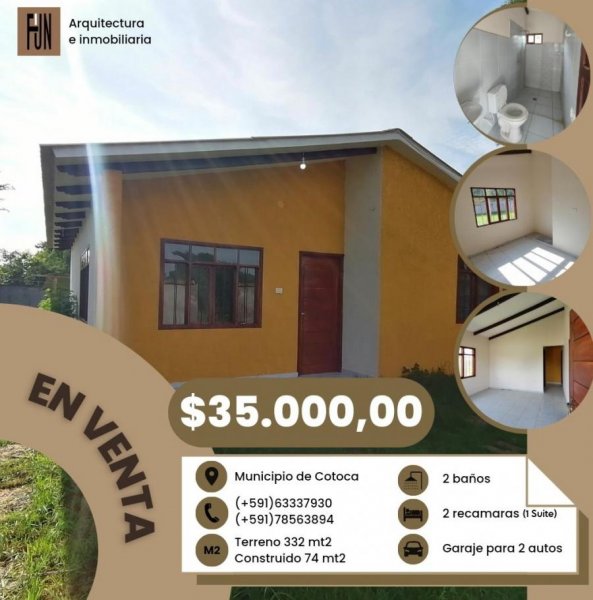 Foto Casa en Venta en Municipio de cotoca, Santa Cruz de la Sierra, Santa Cruz - U$D 35.000 - CAV6253 - BienesOnLine