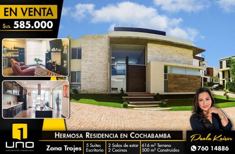 Casa en Venta en trojes Tiquipaya, Cochabamba