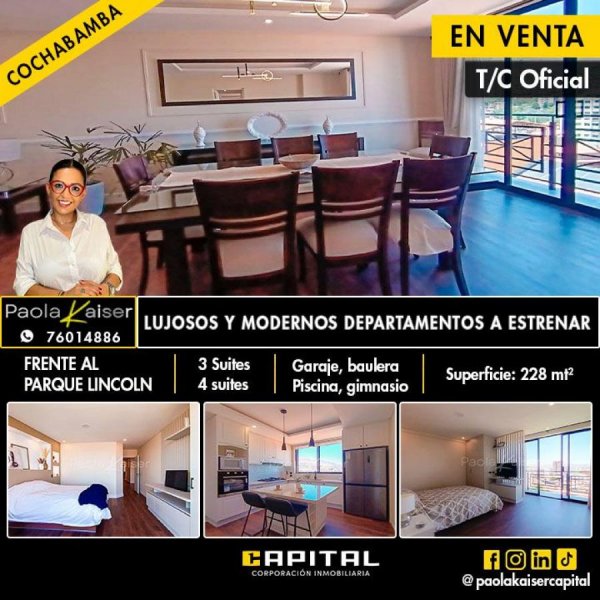 Departamento en Venta en zona norte Cochabamba, Cochabamba