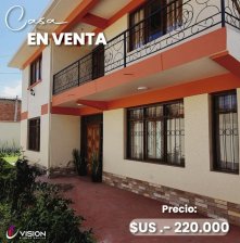 Casa en Venta en villa Busch Colcapirhua, Cochabamba