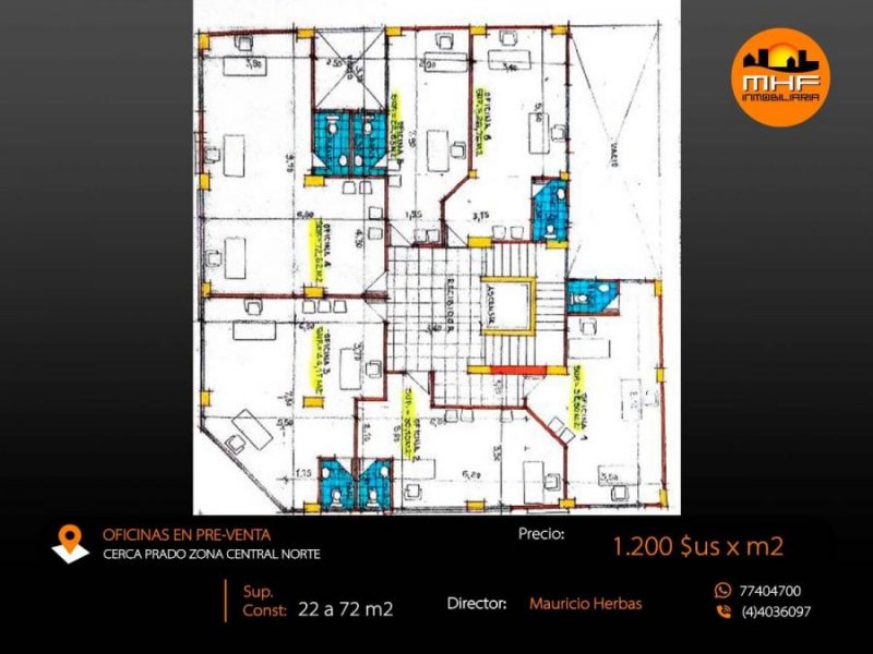 Oficina en Venta en Central Norte Cochabamba, Cochabamba