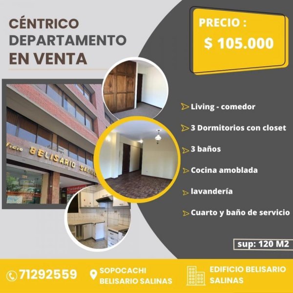 Departamento en Venta en Sopocachi La Paz, La Paz