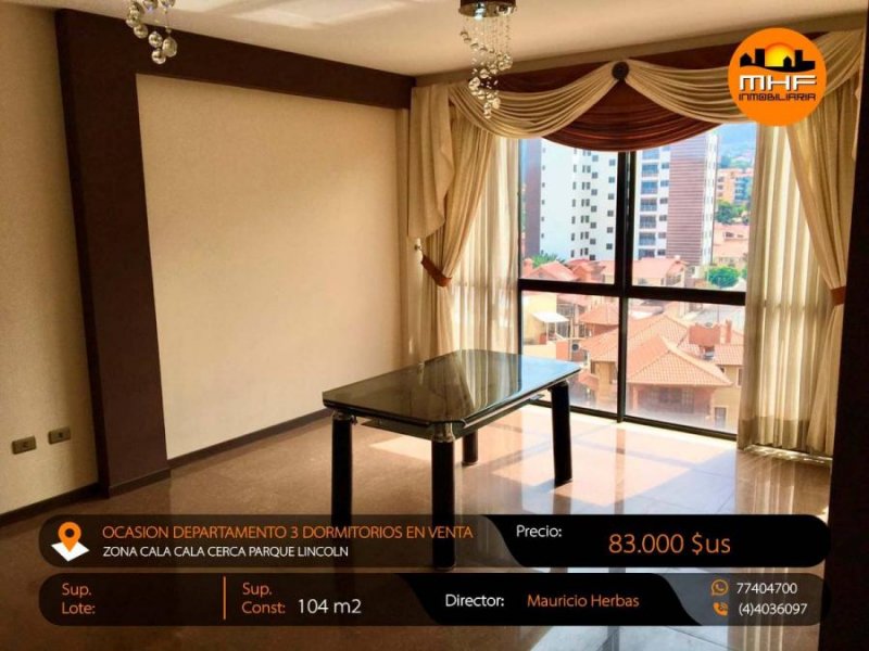 Departamento en Venta en Cala Cala Cochabamba, Cochabamba