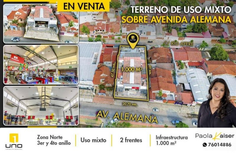 Terreno en Venta en zona norte Andrés Ibañez, Santa Cruz