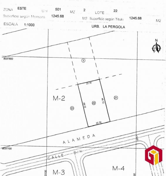 Terreno en Venta en Urbanización La Pérgola Cotoca, Santa Cruz