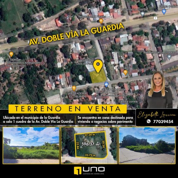 Terreno en venta zona La Guardia