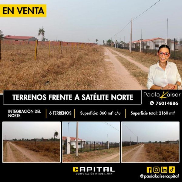 Terreno en Venta en Integración del Norte Valle Sánchez, Santa Cruz