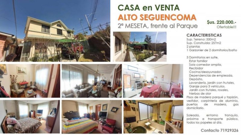 Casa en Venta en ALTO SEGUENCOMA La Paz, La Paz