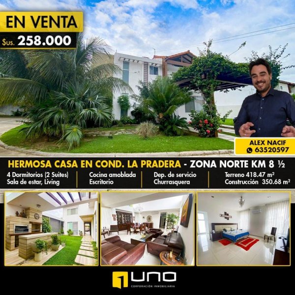 Foto Casa en Venta en norte, santa cruz de la sierra, Santa Cruz - U$D 258.000 - CAV6638 - BienesOnLine